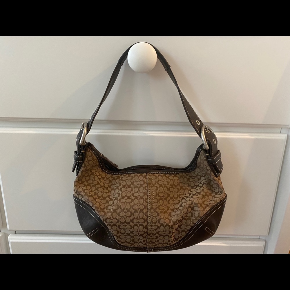 Authentic brown coach purse